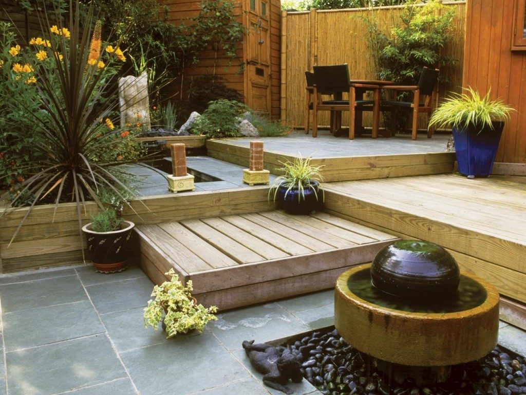 como diseñar patios exterior jardines