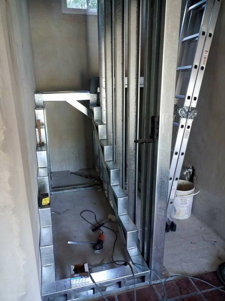 Proceso de Construcción de Escalera en Light Steel Framing